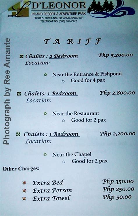d'leonor inland resort contact number|Call us now! .